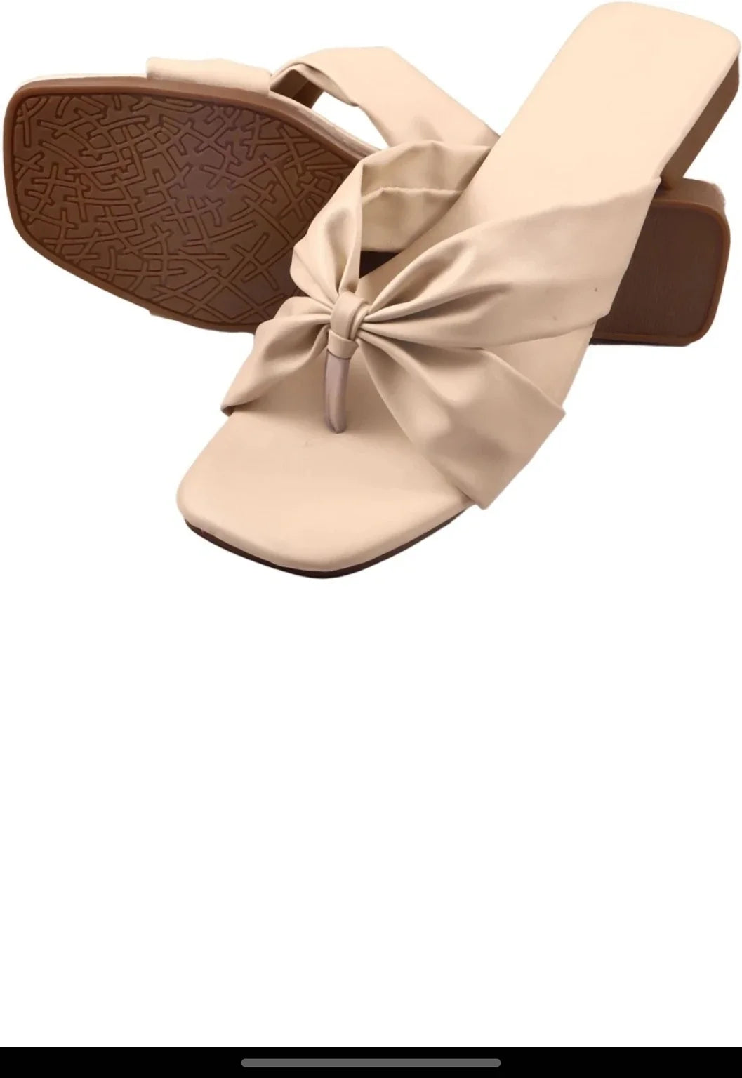MKAF Women Flats Sandal (Camel , 9)