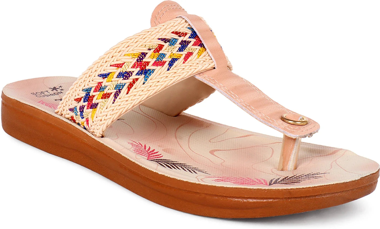 FLITE Women Slippers (Beige , 8)