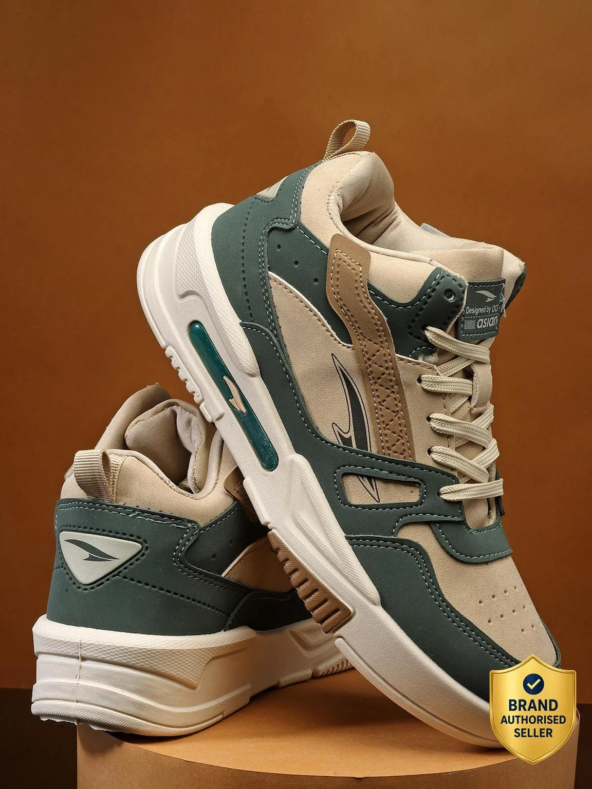 asian Casual Shoe Mexico-11 Sneakers For Men (Green , 9)